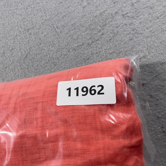 Victorias Secret Pants Women 2 Coral Linen Straight Cuffed Pockets Lagenlook - Picture 12 of 12